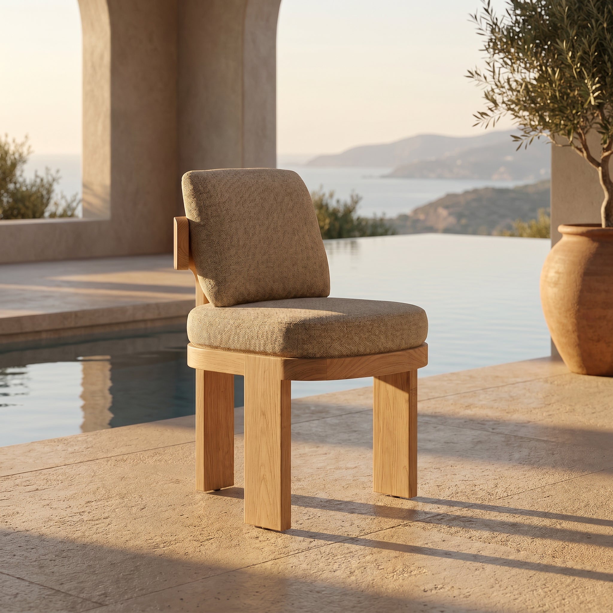 SAINT TROPEZ · כיסא אוכל · עץ טיק