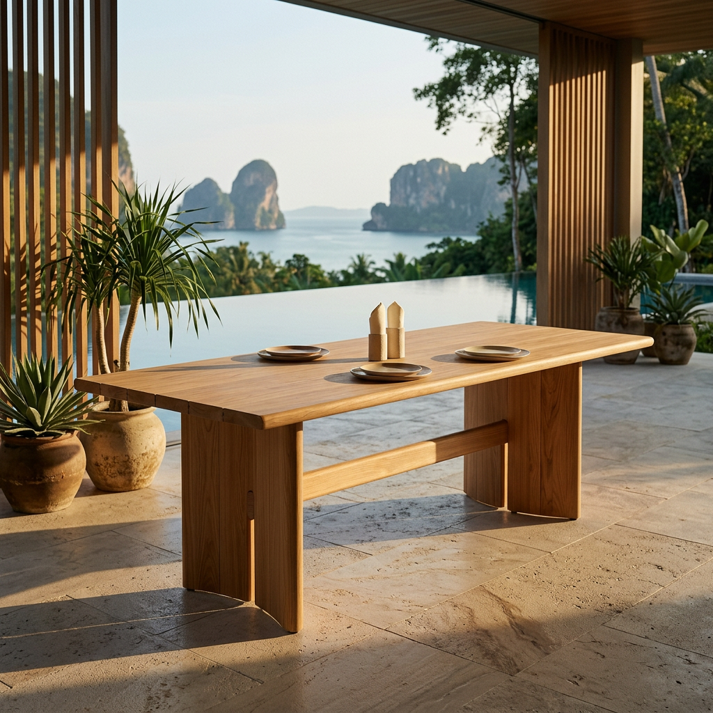 KRABI · שולחן אוכל · עץ טיק